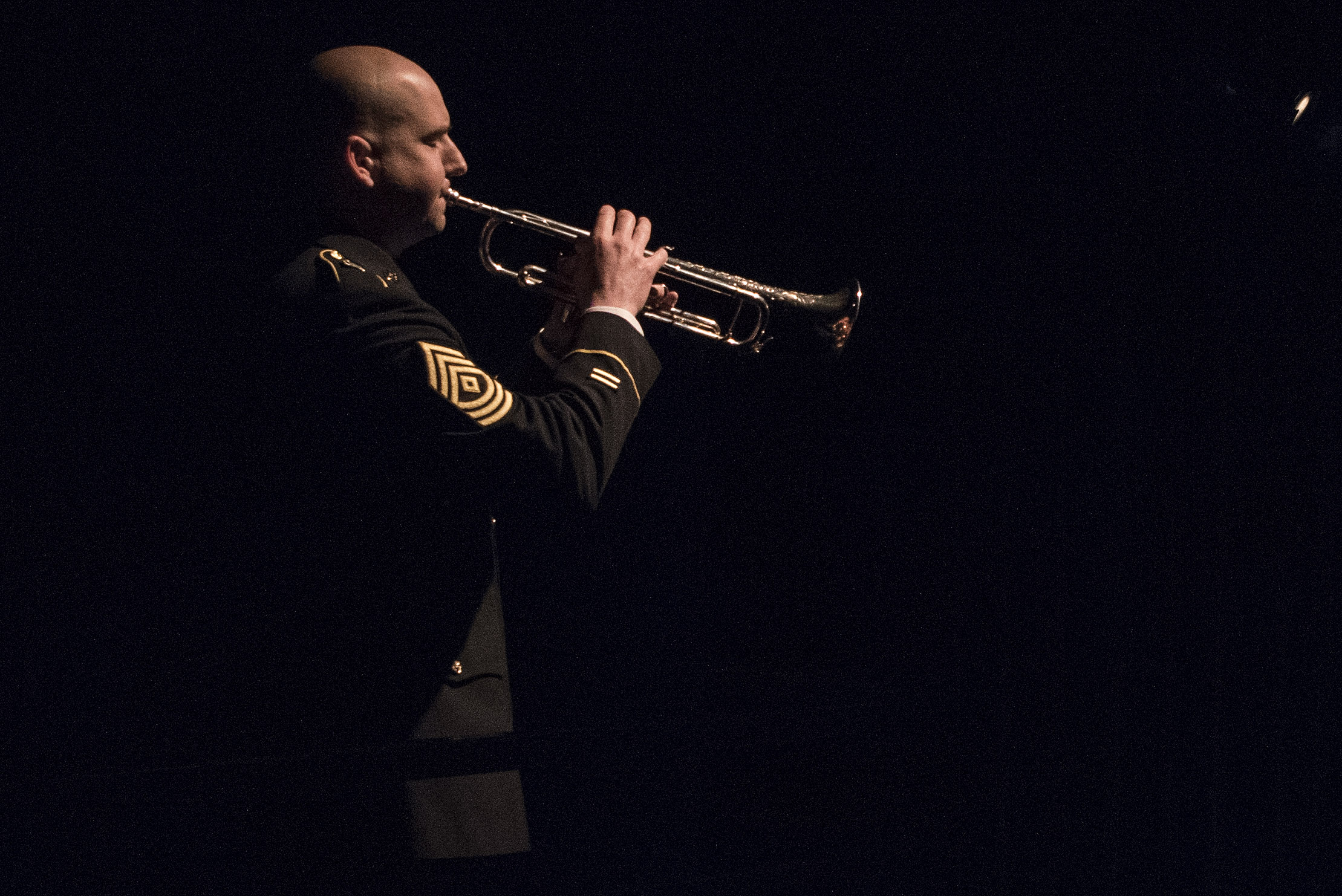 The VeteranÕs Spouse Project hosts the theater production ÔI Will WaitÕ to highlight past and present military spouses at the University of Alaska Anchorage, Anchorage, Alaska, May 11, 2018. The play featured spouses, military personnel, actors and a live band. The VSP is a non-profit organization working to give a voice to the experiences of military spouses. (U.S. Air Force photo by Airman 1st Class Caitlin Russell)